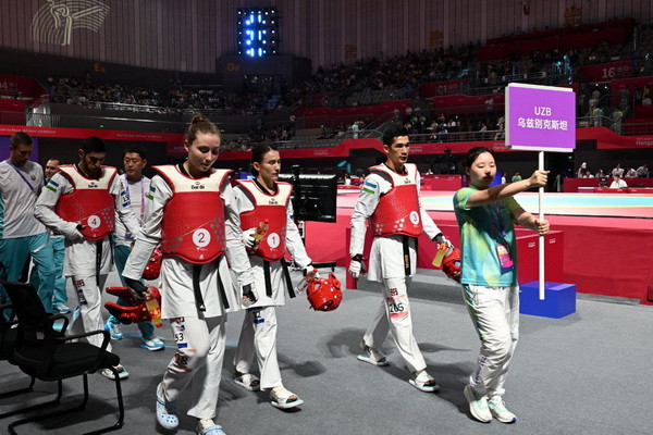 Hangzhou 2022: Uzbek taekwondo athletes defeated representatives of Hong Kong in a mixed team match