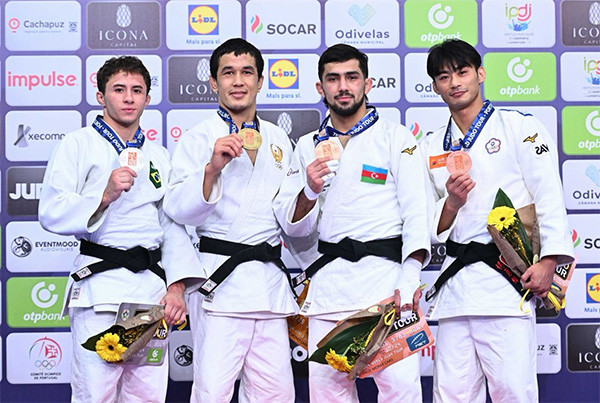 Judokas of Uzbekistan win 2 gold and 1 silver medals at the Grand Prix in Portugal