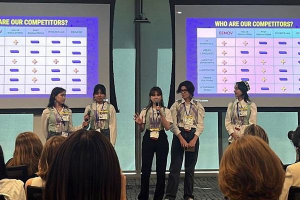 A team of girls from Uzbekistan take third place in the finals of the Technovation Girls 2023