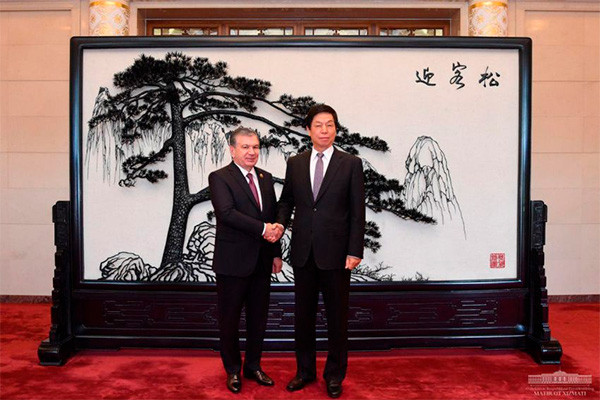 President Shavkat Mirziyoyev meets with NPCSC Chairman