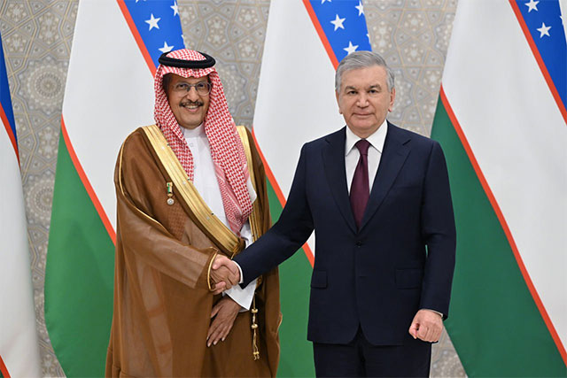 Президент Узбекистана встретился с сопредседателем узбекско-саудовского Делового совета