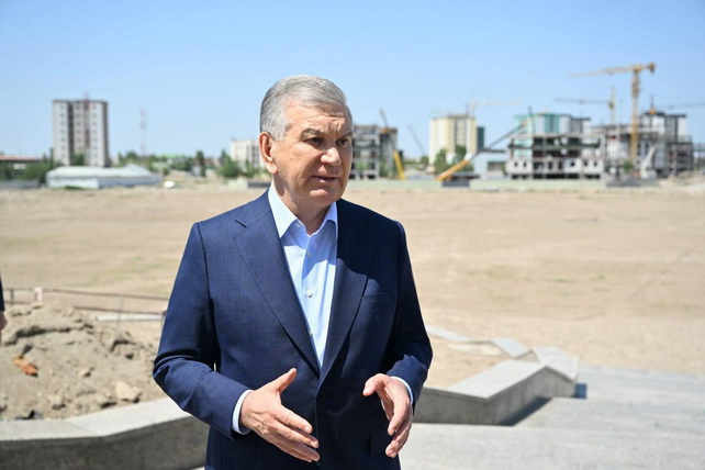 Мирзиёев ознакомился со строительством инновационного городка Аль-Хорезми