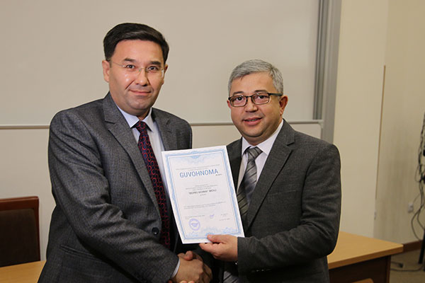 Вручены сертификаты новым резидентам Инновационного центра «Mirzo Ulugbek Innovation Center»