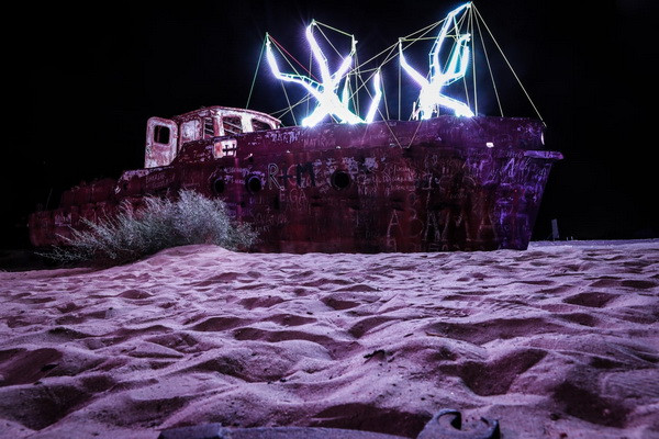 В Муйнаке проходит фестиваль электронной музыки «Стихия»