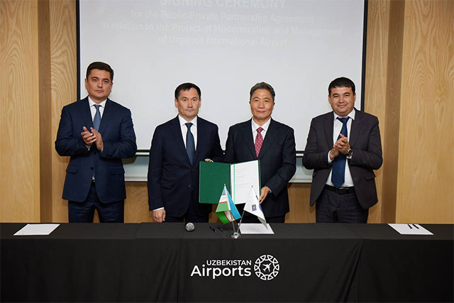 Uzbekistan Airports и Incheon International Airport Corporation подписали соглашение о ГЧП по модернизации аэропорта Ургенч
