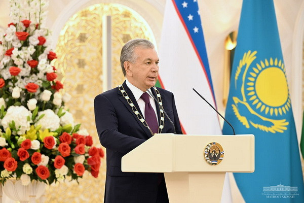 Shavkat Mirziyoyev awarded the highest state honor of the Republic of Kazakhstan