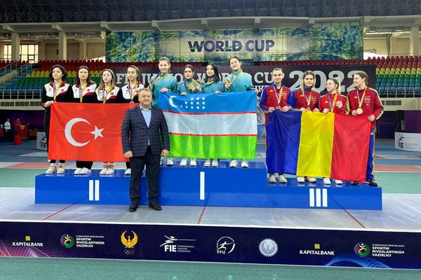 Young fencers of Uzbekistan were in the lead in the team events of the stage of the Fencing World Cup
