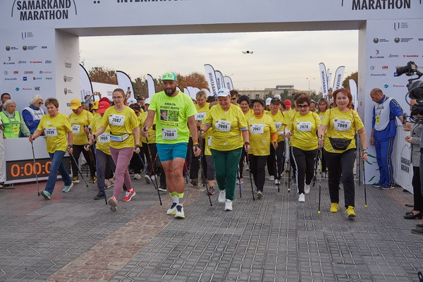 The international charity race Samarkand Marathon 2023 was held in Samarkand