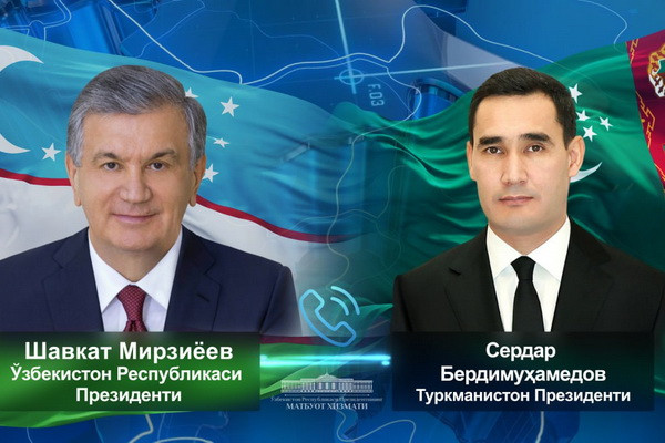 Президент Узбекистана провел телефонный разговор с Президентом Туркменистана