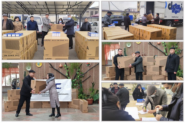 Новая компьютерная техника передана IT-школам в Ташкентской и Наманганской области