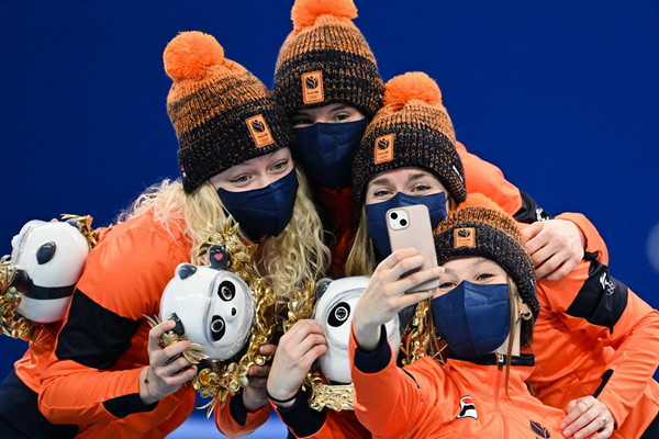Netherlands wins Olympic gold in women’s 3,000m short track relay at Beijing 2022
