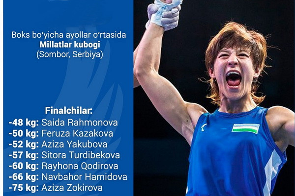 Seven girls from Uzbekistan reached the final of the Nations Cup in boxing