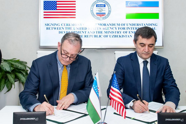 Минэнерго Узбекистана и USAID подписали меморандум о взаимопонимании