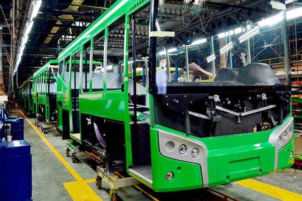 За 11 месяцев было произведено 1 125 автобусов