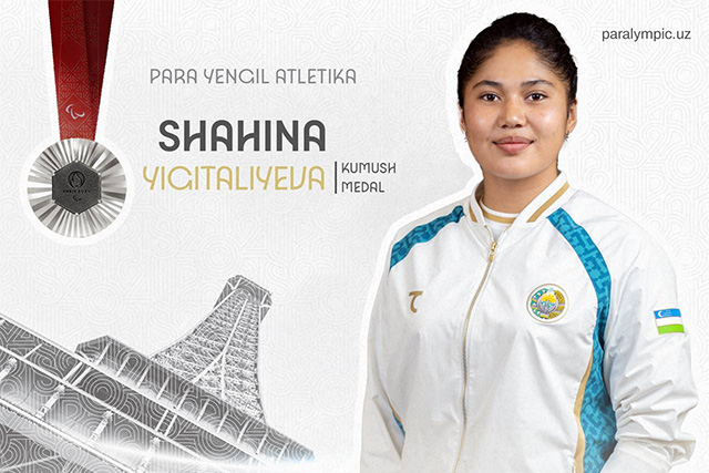 Shakhinakhon Yigitalieva wins silver medal at Paralympic Games