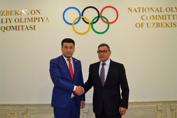 Президент AIBA Гафур Рахимов посетил Национальный Олимпийский комитет