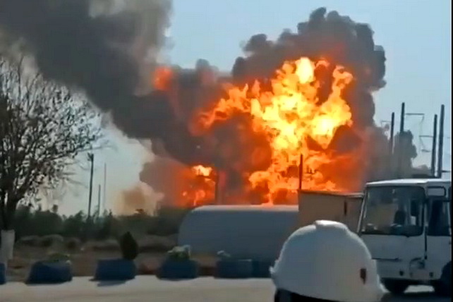 В Кашкадарьинской области произошел взрыв на АГНКС