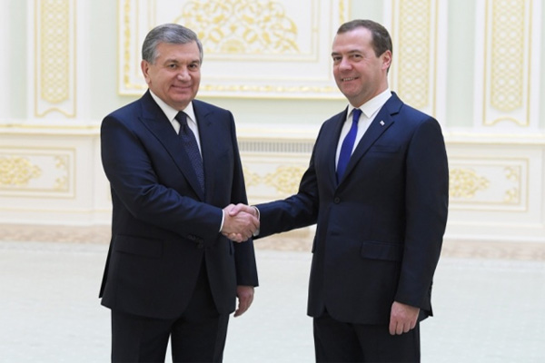 Ўзбекистон Президенти РФ Ҳукумати раисини қабул қилди