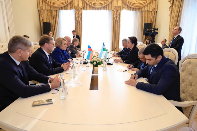 Председатель Сената провела встречи с руководителями палат парламентов Казахстана и России