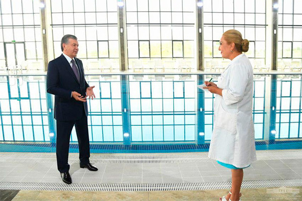 The President visits Khanabad sanatorium