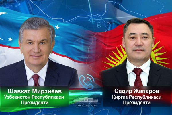 Президент Узбекистана провел телефонный разговор с Президентом Кыргызстана