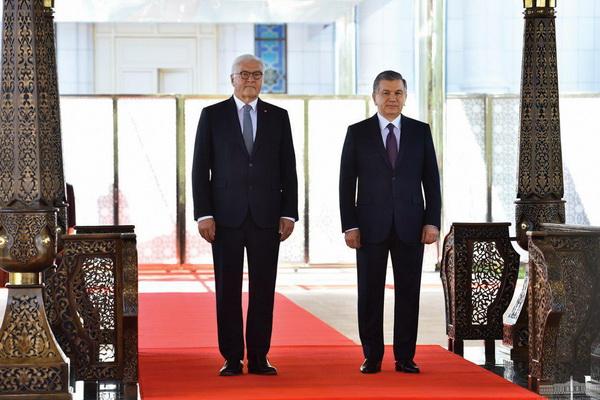 Official welcoming ceremony of German President takes place in Tashkent