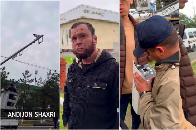 Andijonda erkak 50 dan ortiq YHQ buzilishlarini qayd etuvchi kameralarni buzgan