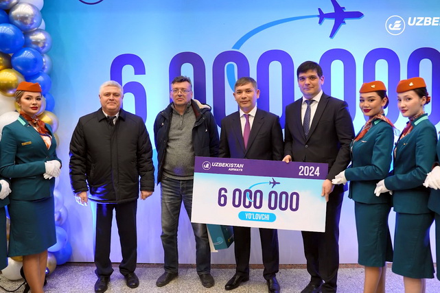 Uzbekistan Airways 6 миллионинчи йўловчи ташувини амалга оширди