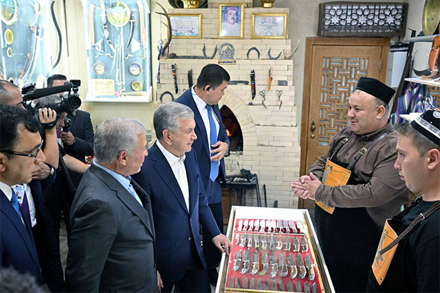 King of Jordan and President of Uzbekistan Visit Historical and Ethnographic Park in Samarkand