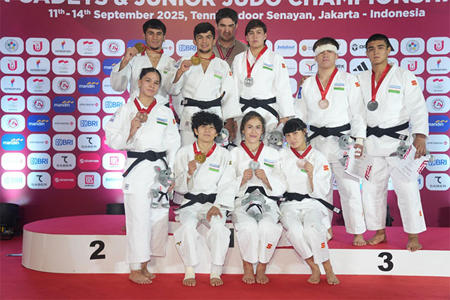 Uzbekistan Wins Nine Medals on First Day of Asian Junior Judo Championships
