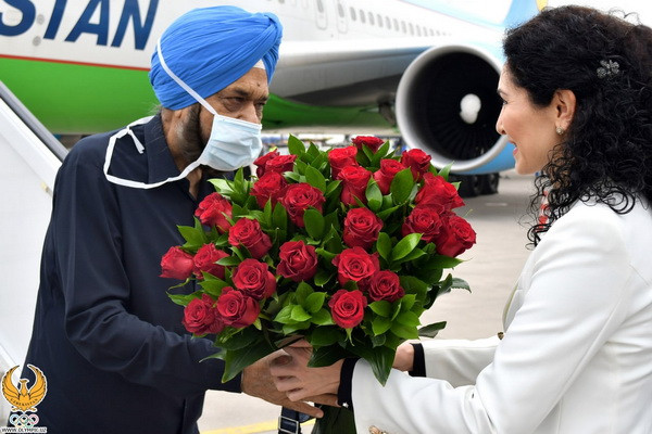 The current head of the Olympic Council of Asia Raja Randhir Singh is on a business visit to Tashkent