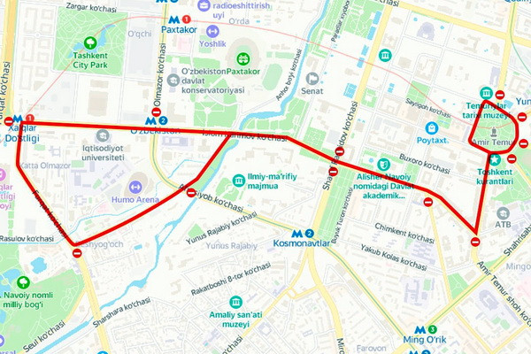Завтра в центре Ташкента перекроют улицы в связи с массовым забегом «Мен голиб»
