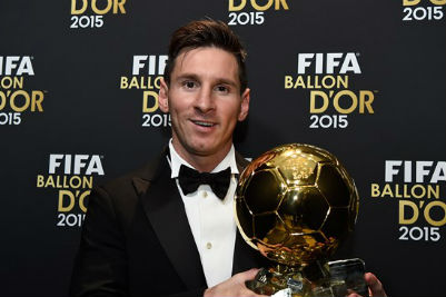 Lionel Messi wins the FIFA Ballon d’Or
