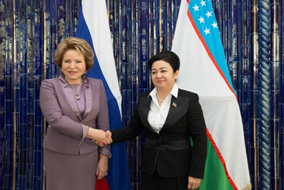 Speaker of Legislative Chamber receives Valentina Matvienko