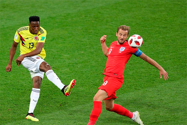 Англия переиграла Колумбию в серии пенальти