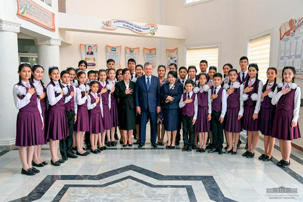 Uzbek President visits Muhammad Yusuf school