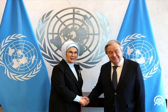 Первая леди Турции и генсек ООН обсудят изменение климата на COP29