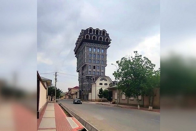 В Самарканде начался снос 12-этажного здания, построенного местным жителем за собственные средства