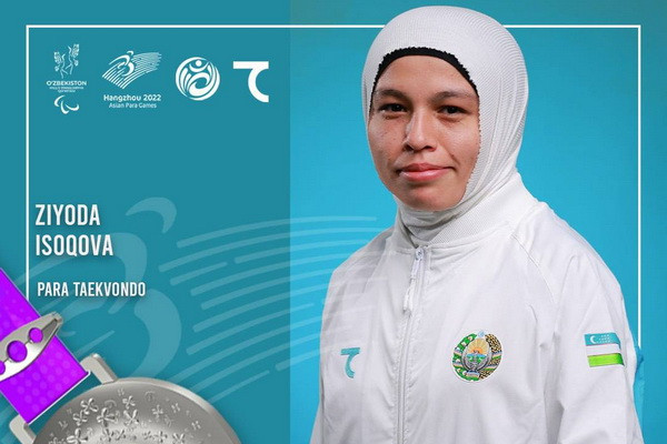 Hangzhou 2022: Para-taekwondo athlete Ziyoda Isakova became a silver medalist!