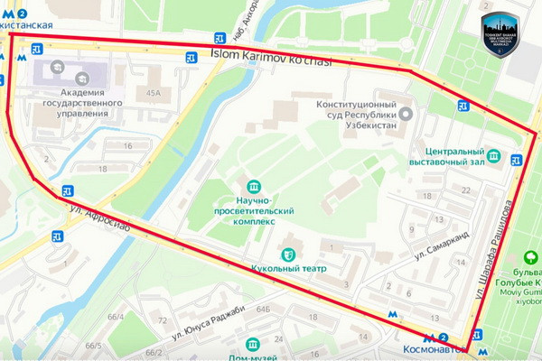 Завтра в центре Ташкента перекроют несколько улиц