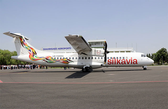 Аэропорт Шахрисабза впервые принял среднемагистральный самолет ATR 72-600