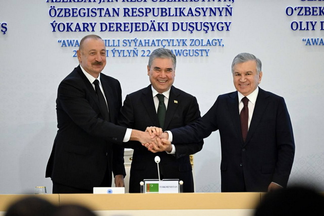 Leaders of Uzbekistan, Turkmenistan, and Azerbaijan Adopt Joint Statement and Sign Key Agreements