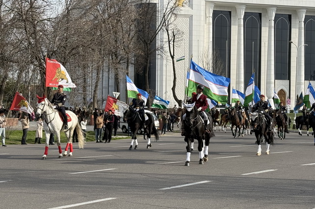 Toshkentda Navro‘zga bag‘ishlangan otliq parad o‘tkazildi