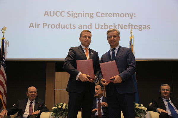 АО «Узбекнефтегаз» и Air Products подписали соглашение о сотрудничестве