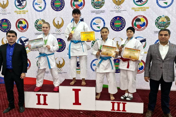 Jizzakh region wins a gold medal for the first time at the WKF Karate National Championship