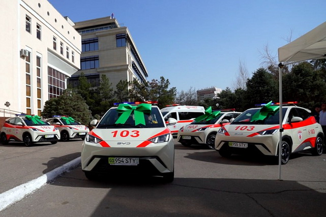 SSV: Endi tez tibbiy yordam xizmatida elektromobillardan foydalaniladi