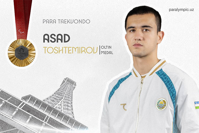 Asad Toshtemirov wins Paralympic gold medal