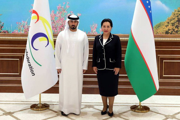 Tanzila Narbayeva discusses new plans with the President of the Asian Cycling Confederation