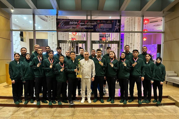 Taekwondo athletes from Uzbekistan win 7 awards at the Asian Championships