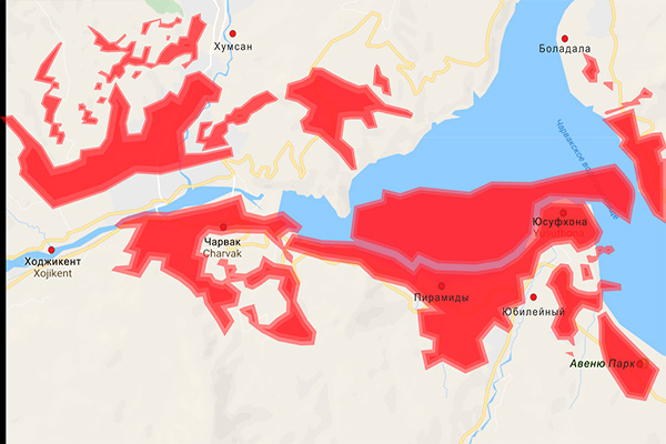 EVO запустила сеть LTE 4G в районе Чарвакского водохранилища